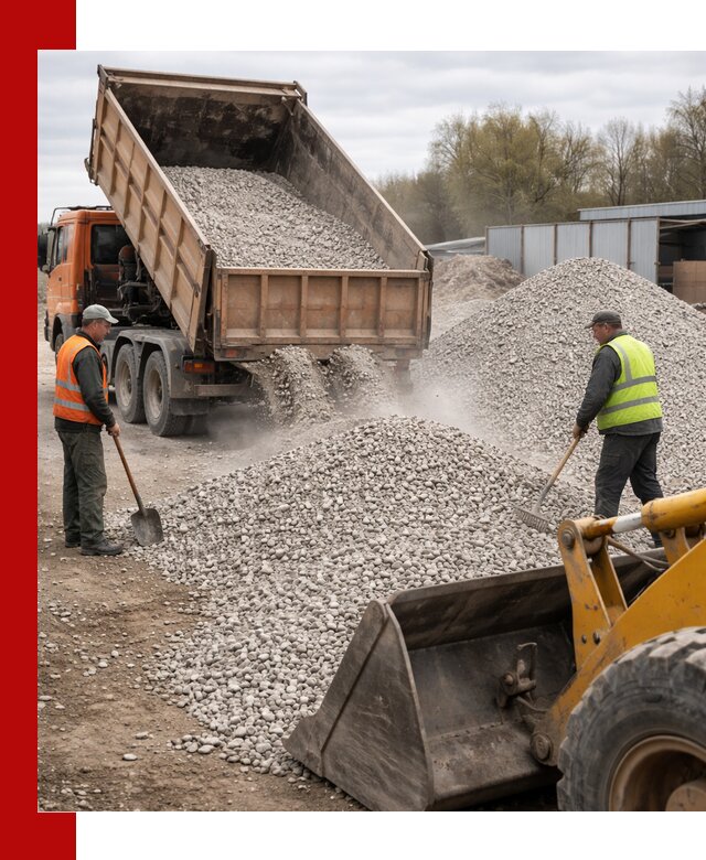 Доломитовый щебень фракции 5-20 с доставкой в Нефтекамске