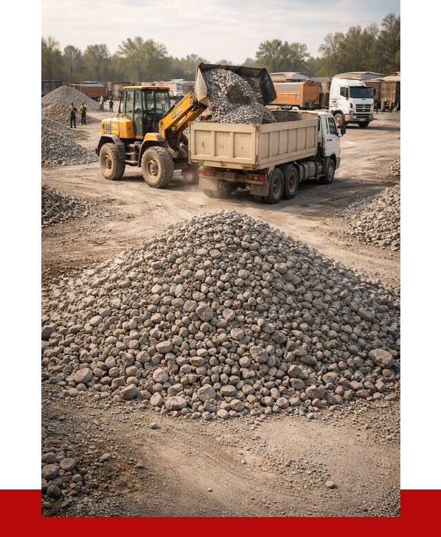 Вторичный щебень фракция 40-70 в Нефтекамске от 1787 р, ПРОНЕРУДНтк