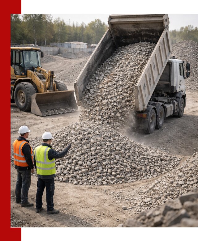 Вторичный щебень фракция 40–70 доставка в Нефтекамске