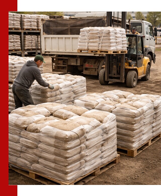 Карьерный песок в мешках с доставкой в Нефтекамске