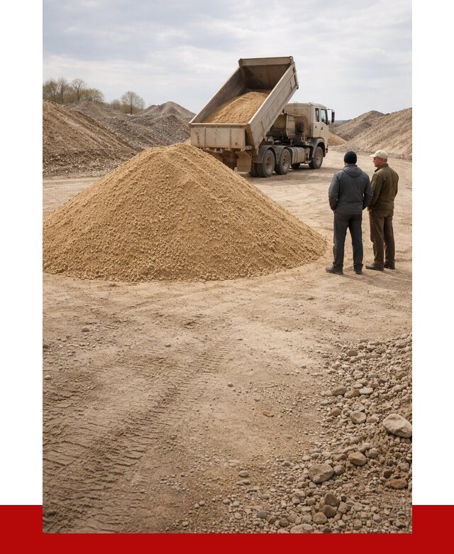 Карьерный песок крупнозернистый в Нефтекамске от 8728 р | ПРОНЕРУДНтк