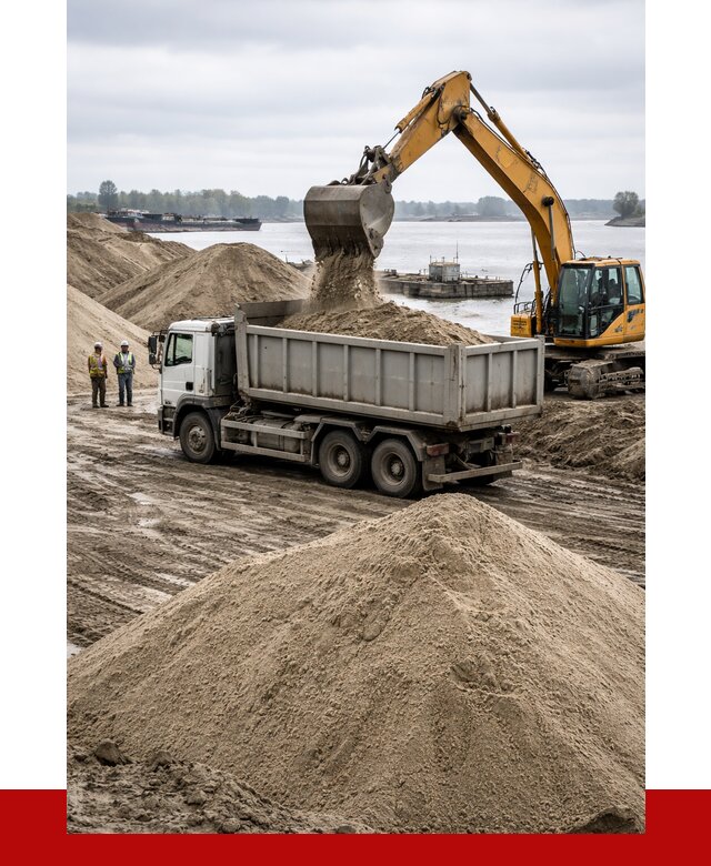 Купить речной песок навалом в Нефтекамске от 1848 р., ПРОНЕРУДНтк