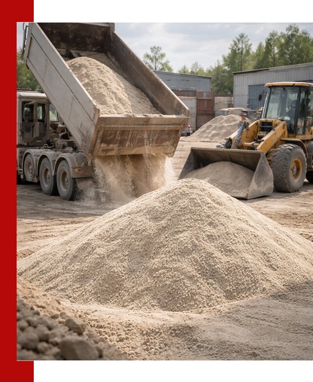 Кварцевый песок с доставкой в Нефтекамске для строительных работ