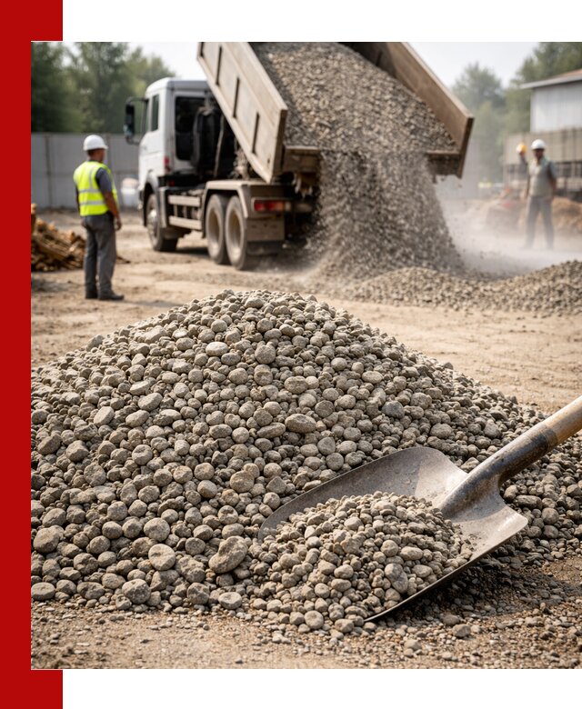 Доставка гравия фракции 20-40 в Нефтекамске с самосвалами