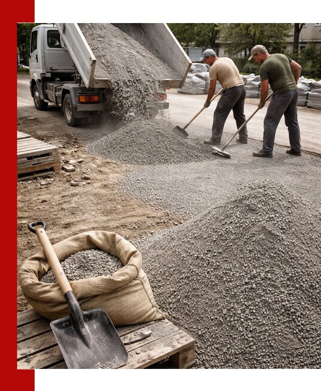 Отсев для тротуарной плитки в Нефтекамске — доставка и укладка