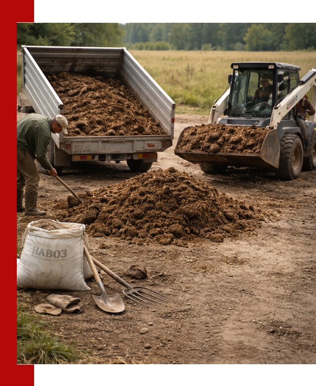 Доставка конского навоза в Нефтекамске с разгрузкой и доставкой на объект