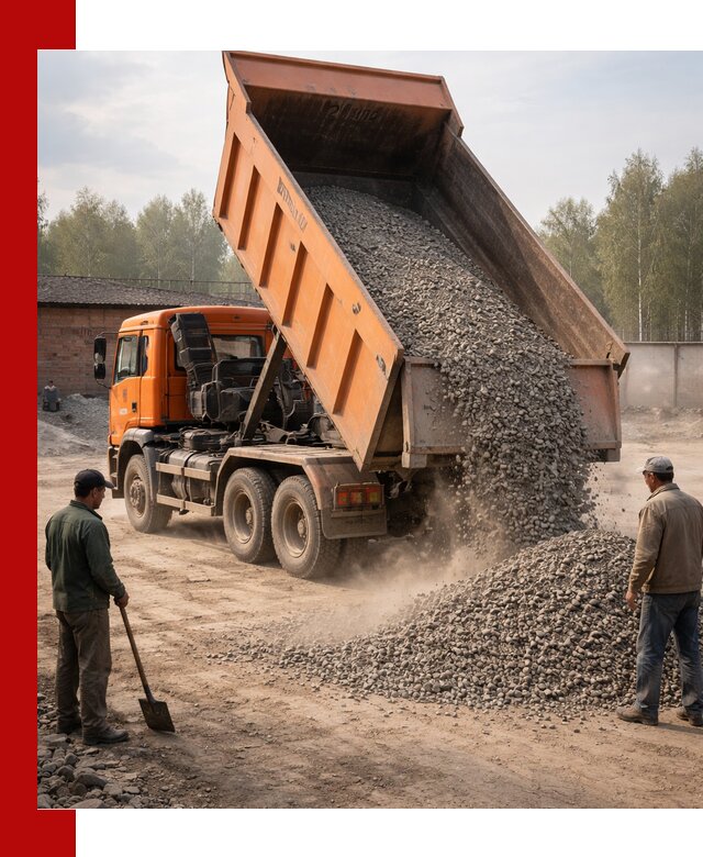 Доставка самосвалом 20 м3 в Нефтекамске быстро и надежно