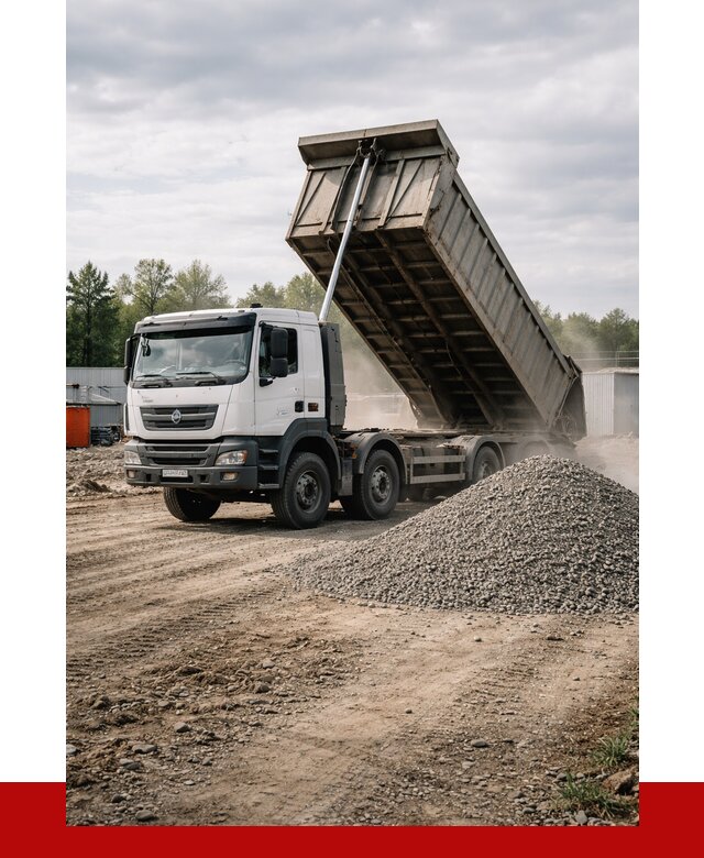 Доставка самосвалом 40 кубов в Нефтекамске от 9241 р. | ПРОНЕРУДНтк