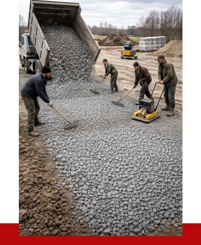 Устройство щебеночной подушки в Нефтекамске от 4621 р. ПРОНЕРУДНтк